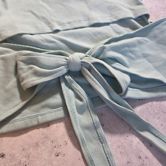 Guess Light Blue Ribbed Top - Picture 5 of 5